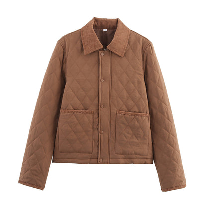 Women 2025 New Comfortable and versatile cotton coat