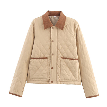 Women 2025 New Comfortable and versatile cotton coat