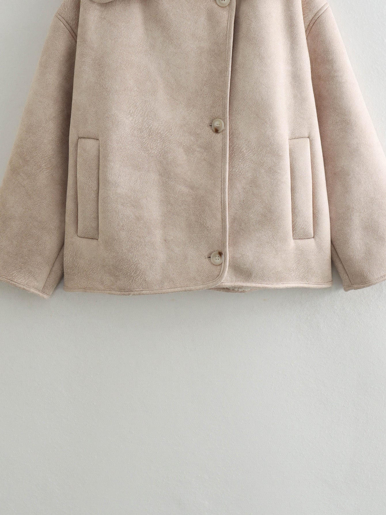 Women 2025 New Suede fleece-lined warm coat